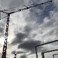 Self Erecting Tower Crane at a Port